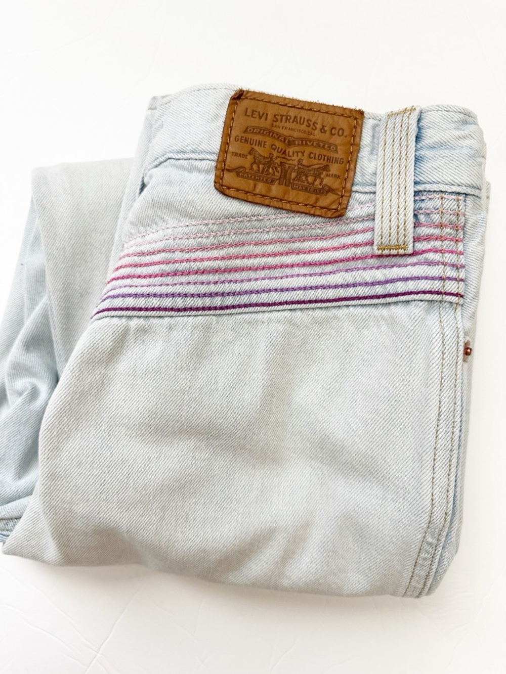 Levi’s Ribcage Straight Ankle Rainbow Jeans Size 25